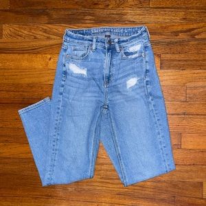 american eagle mom straight jeans